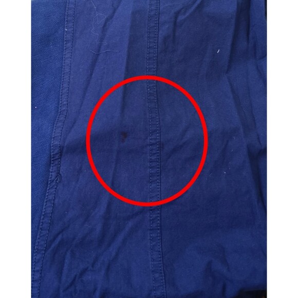 Daily Practice by Anthropologie Zip-Front Jumpsuit Dress Cotton Navy M 281472 - Picture 11 of 11